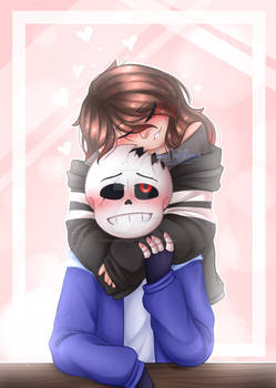 [Sans x Fire] Horror Hugs~