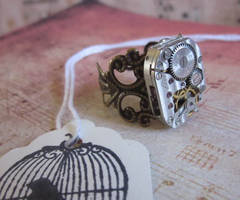 Clockwork Filigree Ring