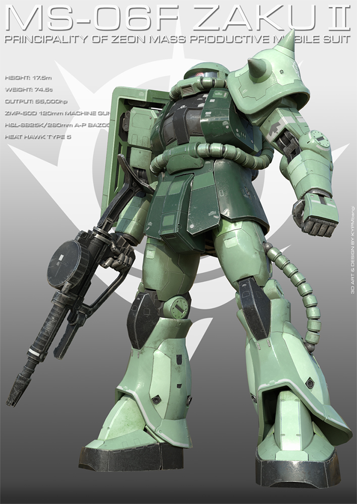 Ms 06f Zaku Ii By Kypmbangi On Deviantart Ms 06f Zaku Ii By Kypmbangi On Deviantart
