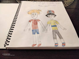 Ash and Misty in the Paldea Region 2025