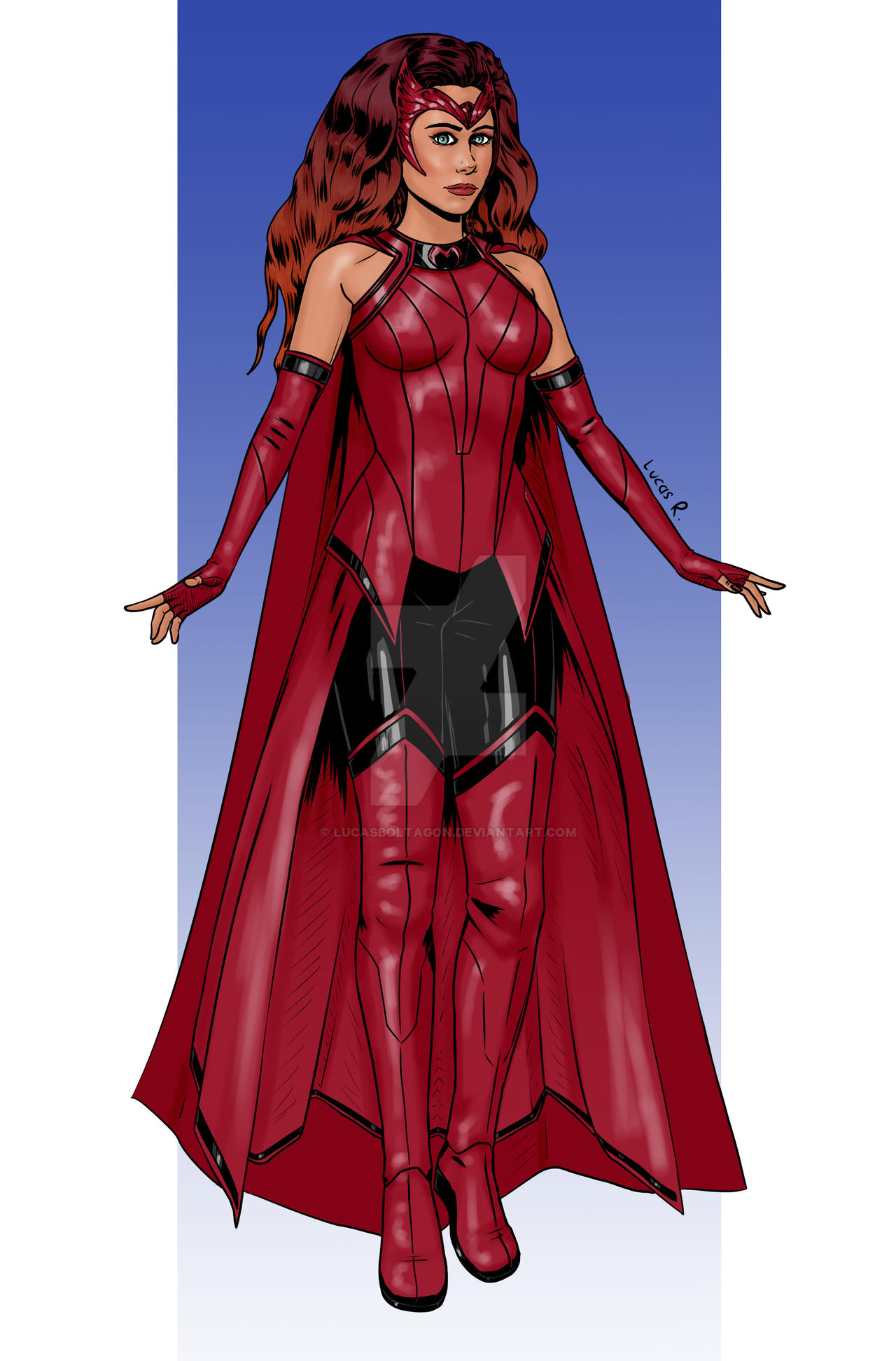 Scarlet Witch - MCU design Comicbook - 06 2021 by LucasBoltagon on