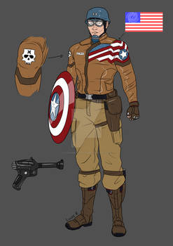 Commission - Captain America redesign - 08 2021