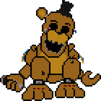 Withered freddy pixel art