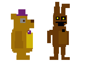 STAGE01 sprites with FNaF 4 sprites colors by crazycreeper529 on DeviantArt