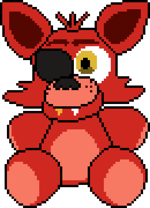 Withered foxy pixel art