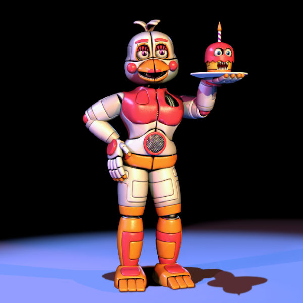El Tīo Dave — Funtime Chica in the pose of one of