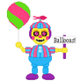 Blacklight Balloon Boy (pixel art)