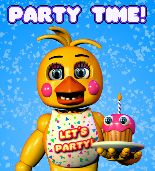 Funtime Chica in the Extras Menu by crazycreeper529 on DeviantArt