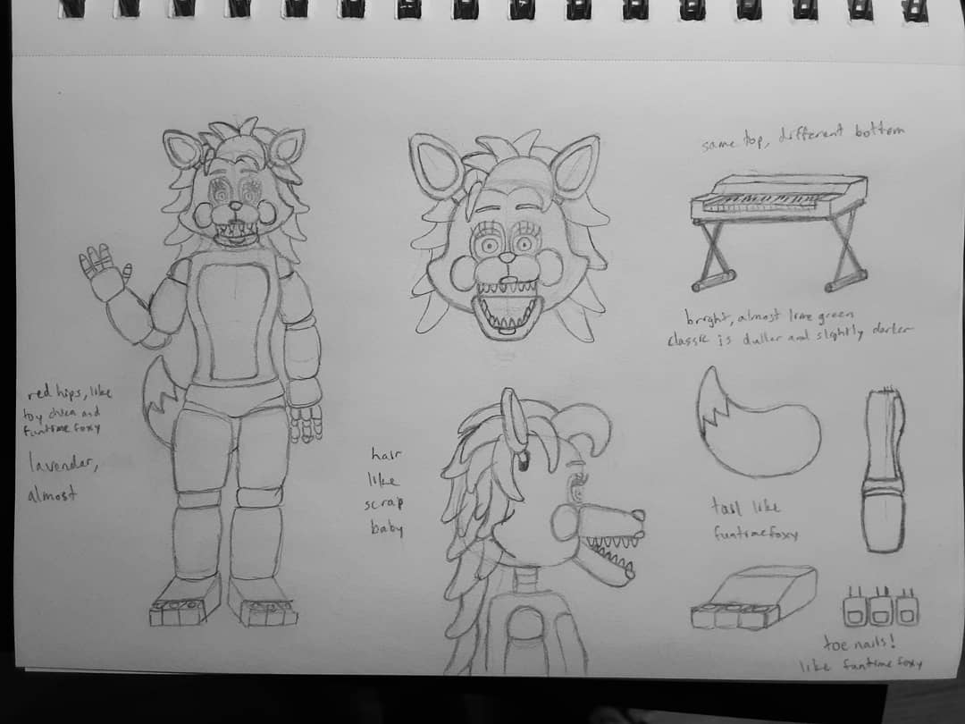 Toy Roxy Drawing Toy Roxanne (concept sketch) by crazycreeper529 on DeviantArt