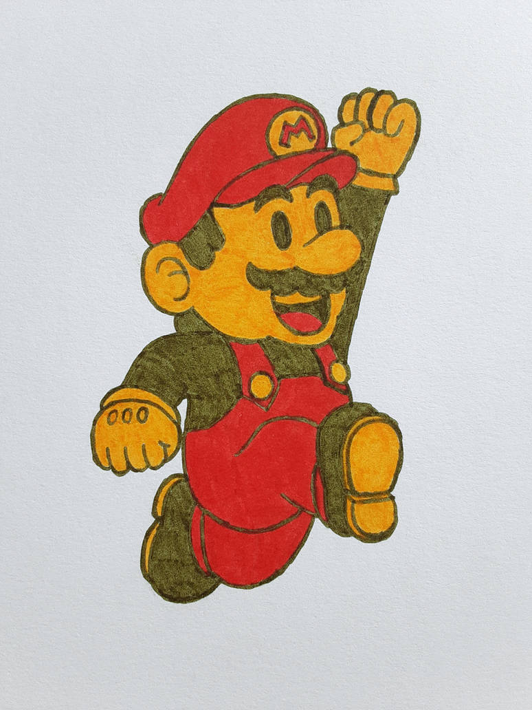 Mario with his SMB1 palette by crazycreeper529 on DeviantArt