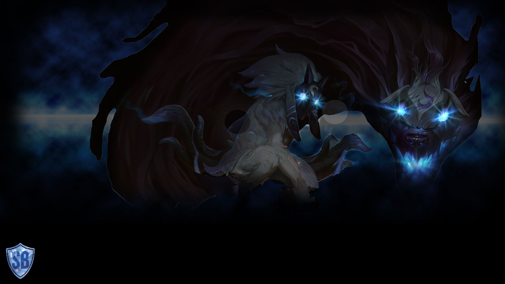 Kindred, minimalist, lol, league, legends, HD phone wallpaper