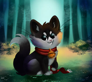 Forest Cat - Paint Along with TsaoShin