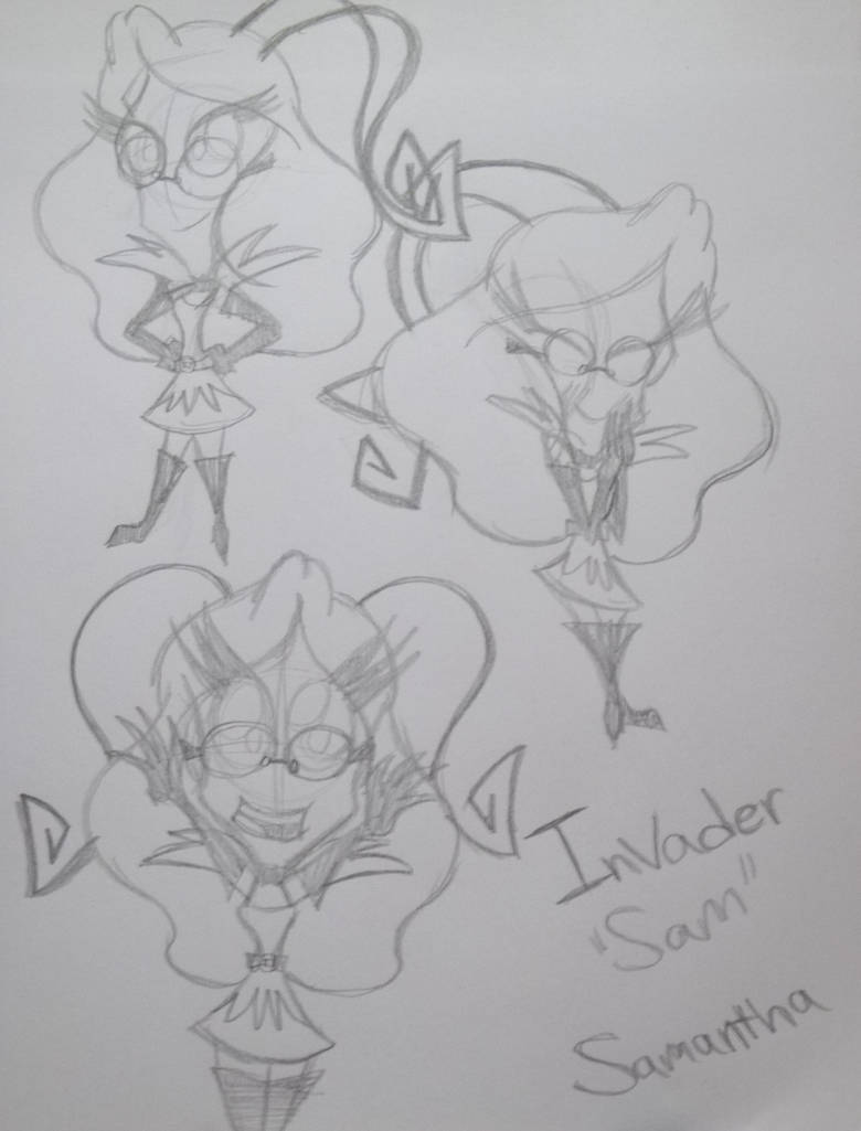 Invader Samgladiator Invader ''Sam'' by CottonCatTailToony on DeviantArt