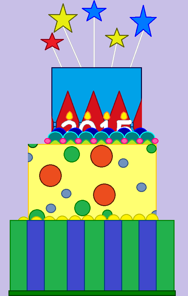 2015 Birthday Cake. by catdragon4