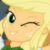 Human Applejack Wink Emoticon.