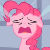 Pony Pinkie Pie Crying Emoticon.