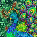 Peacock Wallpaper Design. by catdragon4