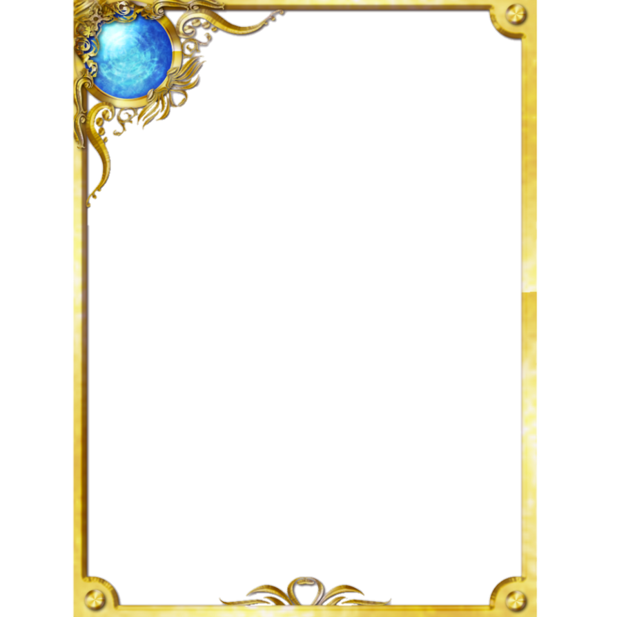 Golden Card Frame #1. by catdragon4 on DeviantArt