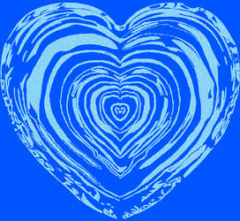 Heart Shaped Ripples Background.