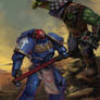 Ultramarine vs Ork