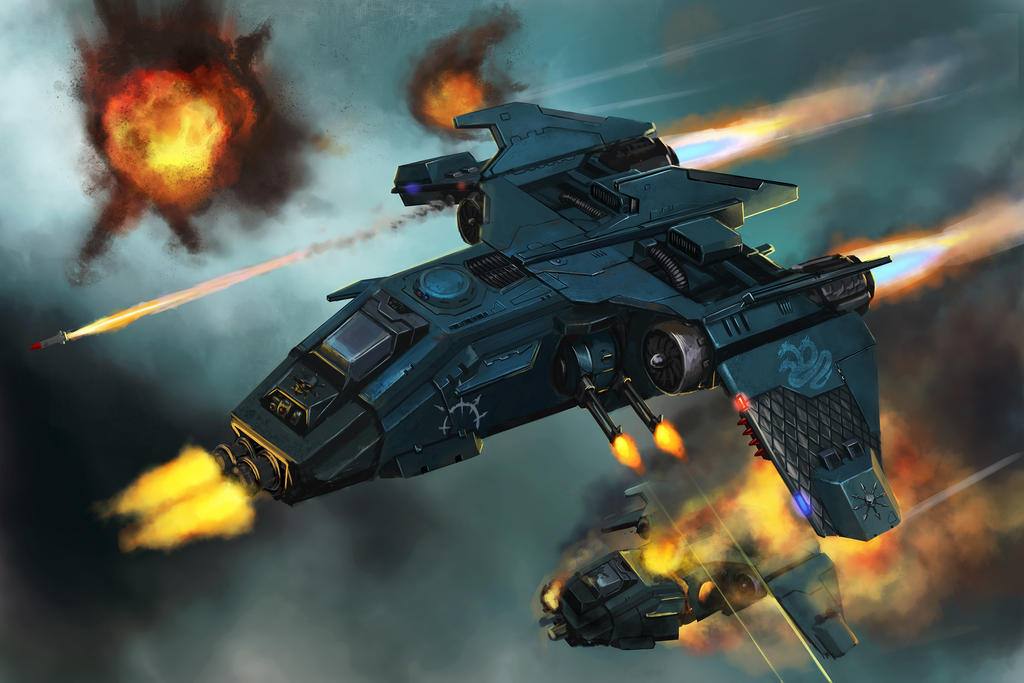 Fire Raptor Gunship by Advisorium on DeviantArt
