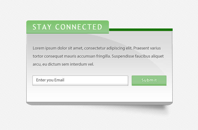 Free PSD UI Kit - Newsletter Subscription Optin by melaychie on DeviantArt