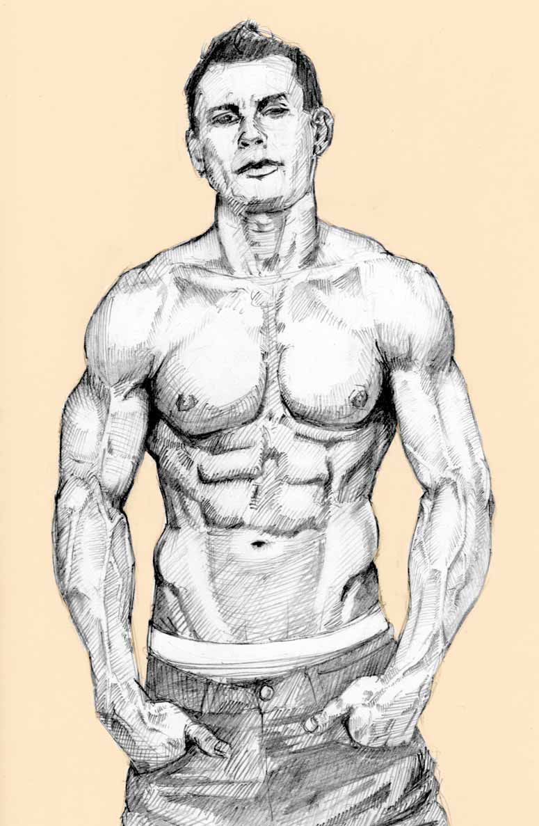 Built Men Drawing Male Figure Drawing by Svendsgaard on DeviantArt