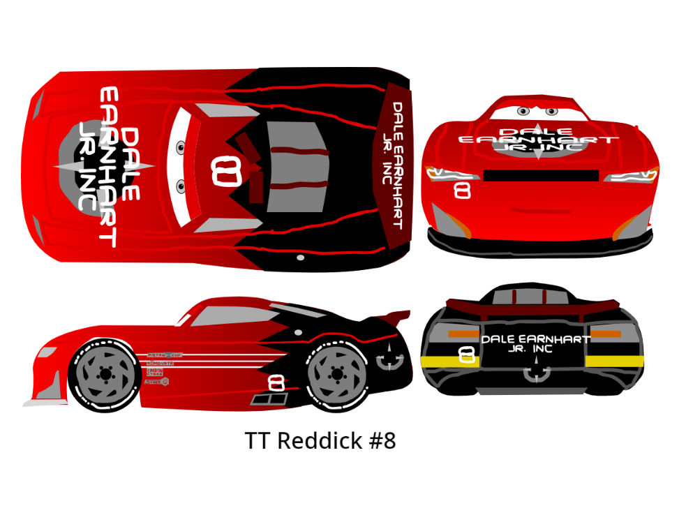 Cars 3 Racer - TT Reddick by McSpeedster2000 on DeviantArt