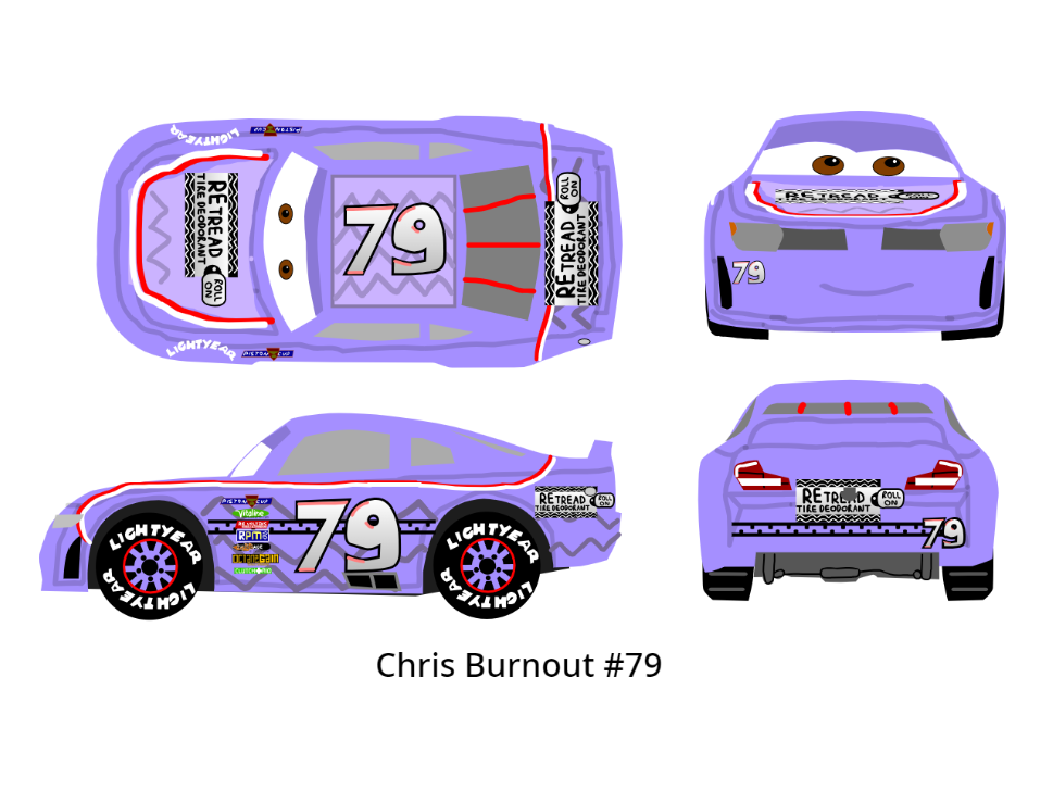 Cars 3 Racer - Chris Burnout by McSpeedster2000 on DeviantArt