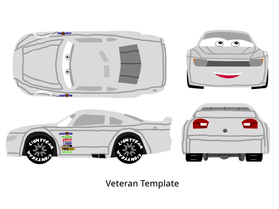 Cars 3 Veteran Template 1 by McSpeedster2000 on DeviantArt