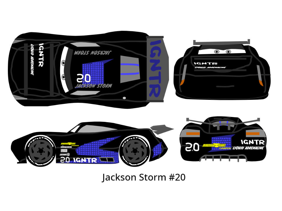 Cars 3 Racer - Jackson Storm by McSpeedster2000 on DeviantArt