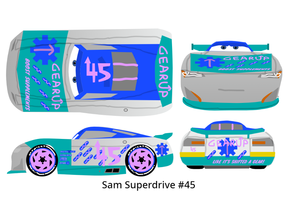 Supersam Car Cars 3 Racer - Sam Superdrive by McSpeedster2000 on DeviantArt
