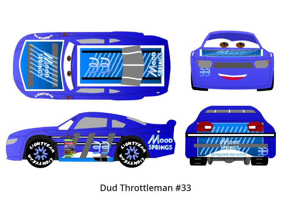 3 Racer Car Colors Cars 3 Racer - Dud Throttleman by McSpeedster2000 on DeviantArt