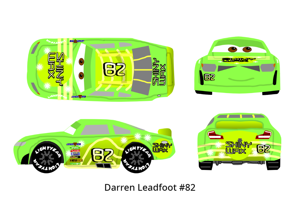 Cars 3 Racer - Darren Leadfoot by McSpeedster2000 on DeviantArt