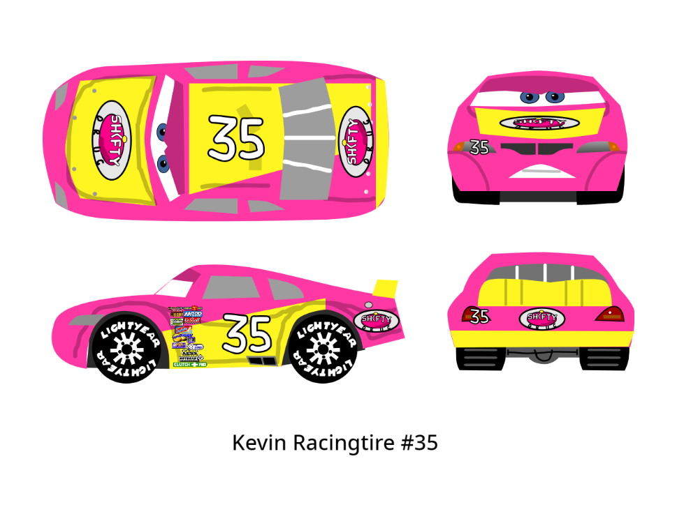 Cars 1 Racer - Kevin Racingtire by McSpeedster2000 on DeviantArt