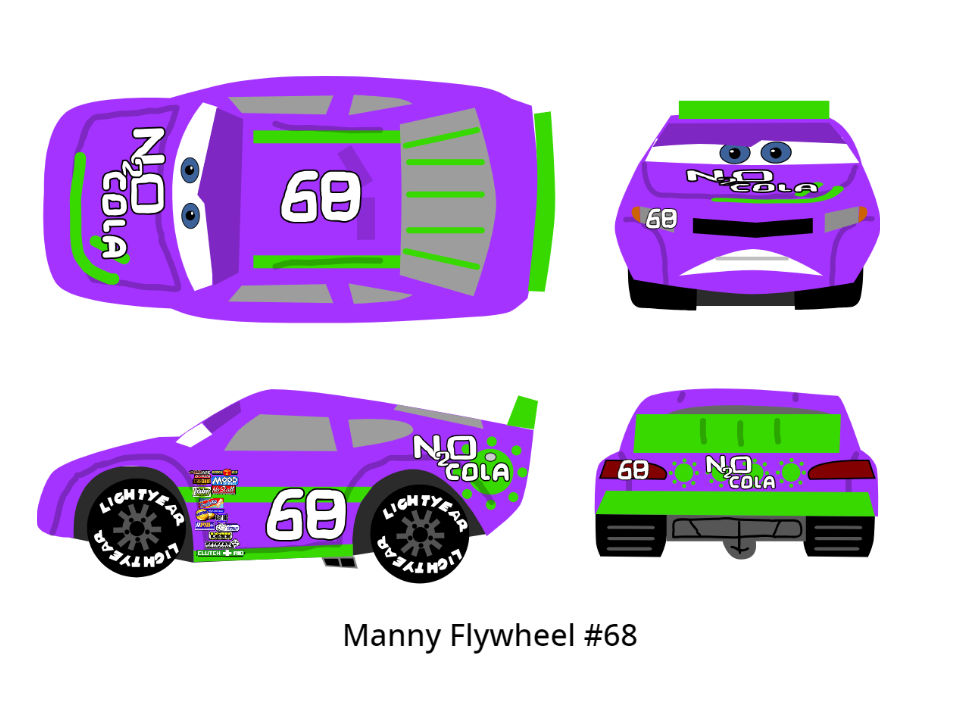 Cars 1 Racer - Manny Flywheel by McSpeedster2000 on DeviantArt