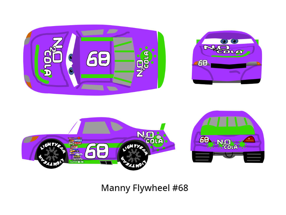 Cars 1 Racer - Manny Flywheel by McSpeedster2000 on DeviantArt