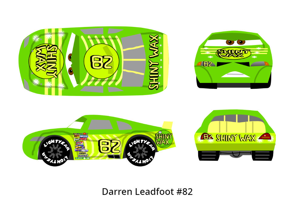 Cars 1 Racer - Darren Leadfoot by McSpeedster2000 on DeviantArt