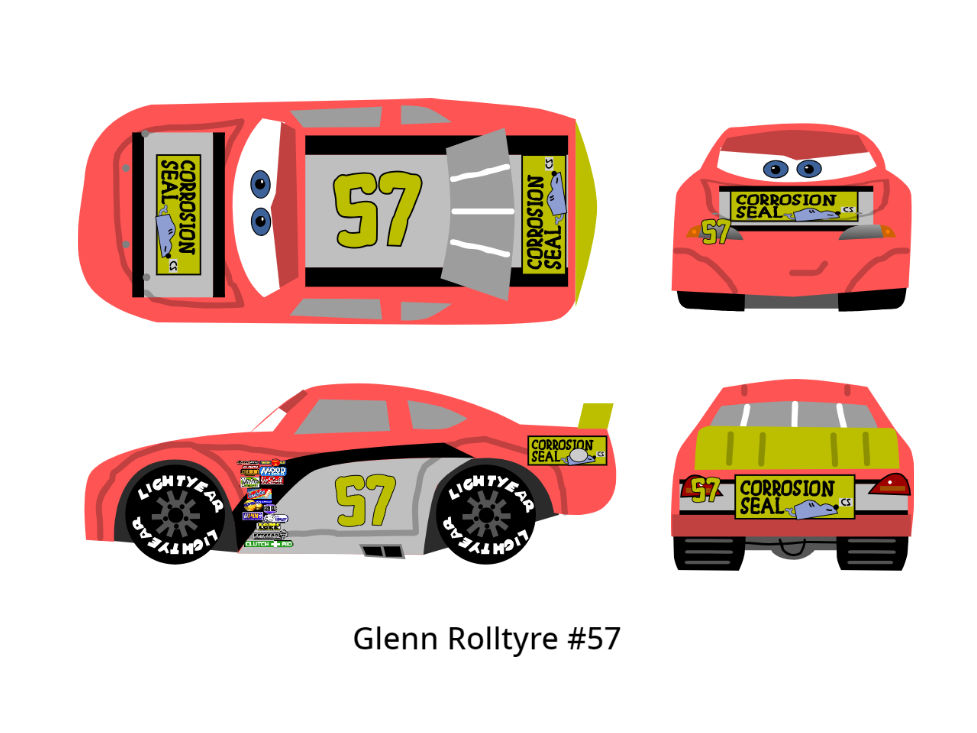 Cars 1 Racer - Glenn Rolltyre by McSpeedster2000 on DeviantArt