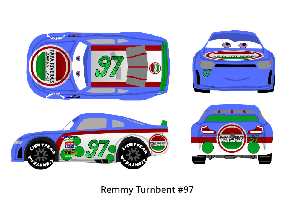 Cars 3 Racer 90 Cars 3 Racer = Remmy Turnbent by McSpeedster2000 on DeviantArt