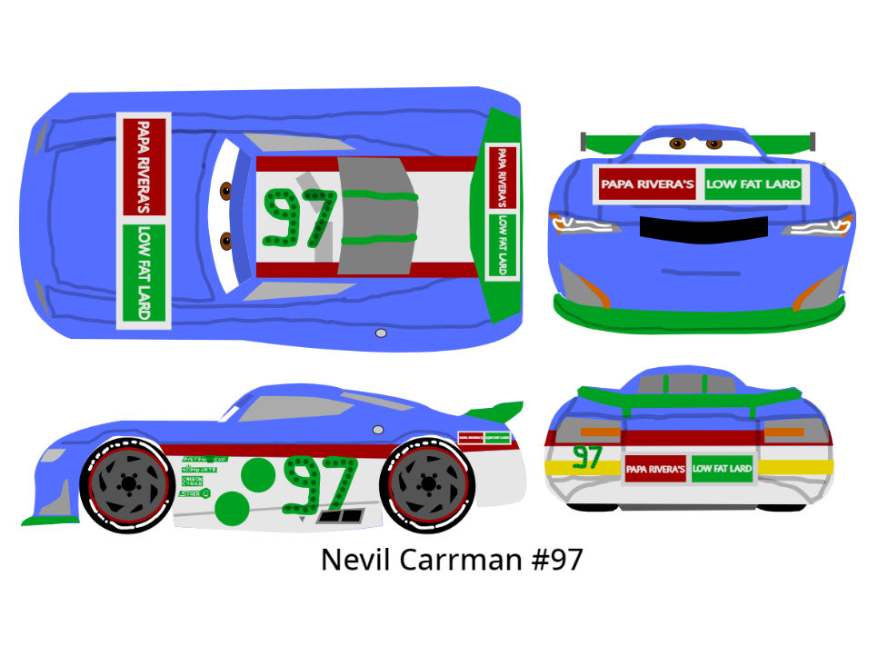 Cars 3 Racer 90 Cars 3 Racer - Nevil Carrman by McSpeedster2000 on DeviantArt