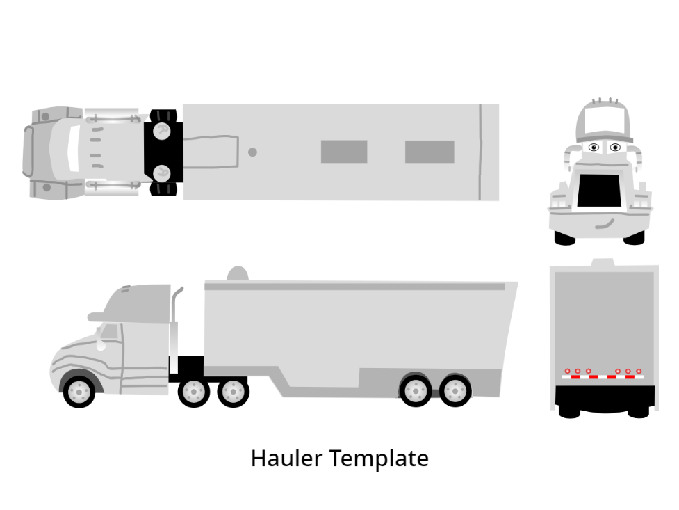 Cars 1/Cars 3 Veteran Hauler Template by McSpeedster2000 on DeviantArt