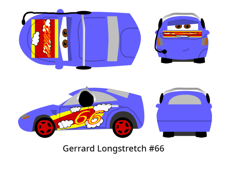 Cars 1 Crew Chief - Gerrard Longstretch by McSpeedster2000 on DeviantArt