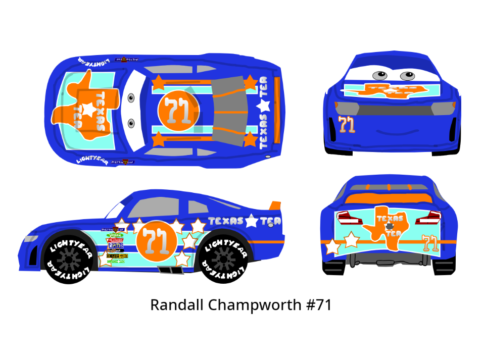 Cars 3 Racer - Randall Champworth by McSpeedster2000 on DeviantArt