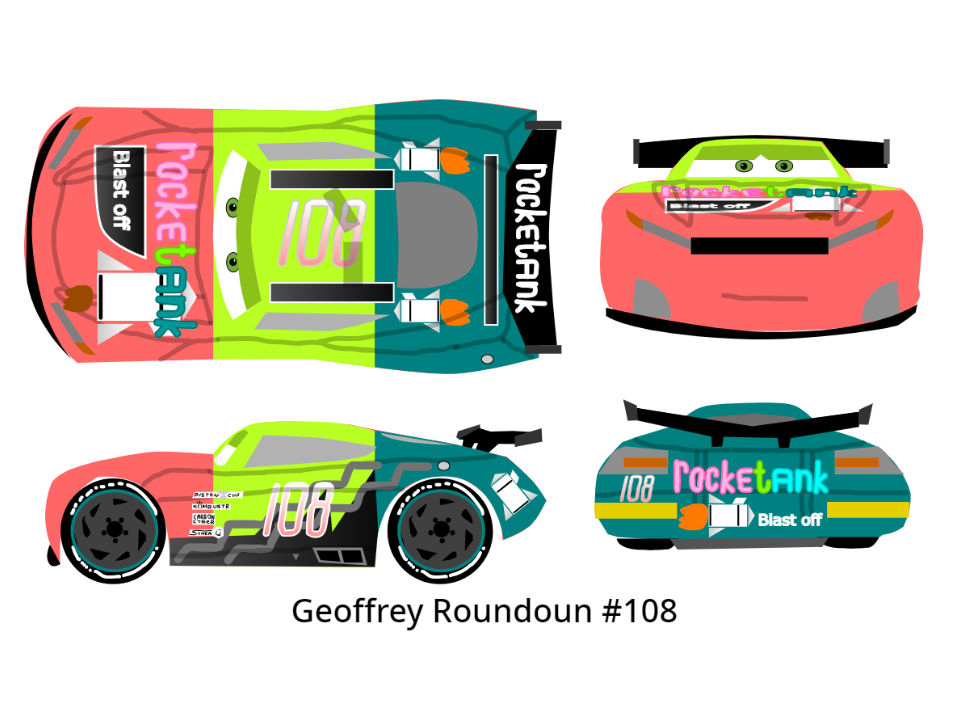 Cars 3 Racer - Geoffrey Roundoun by McSpeedster2000 on DeviantArt