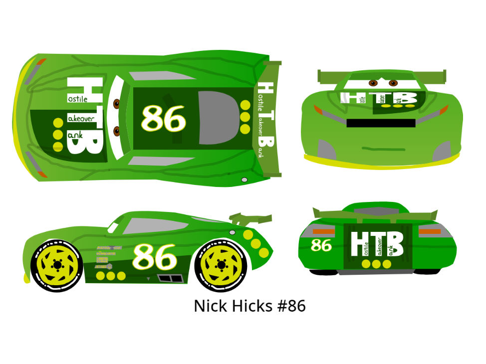 Cars 3 Racer - Nick Hicks w/o Stripes by McSpeedster2000 on DeviantArt