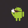 Android Eating Apple 1280x800