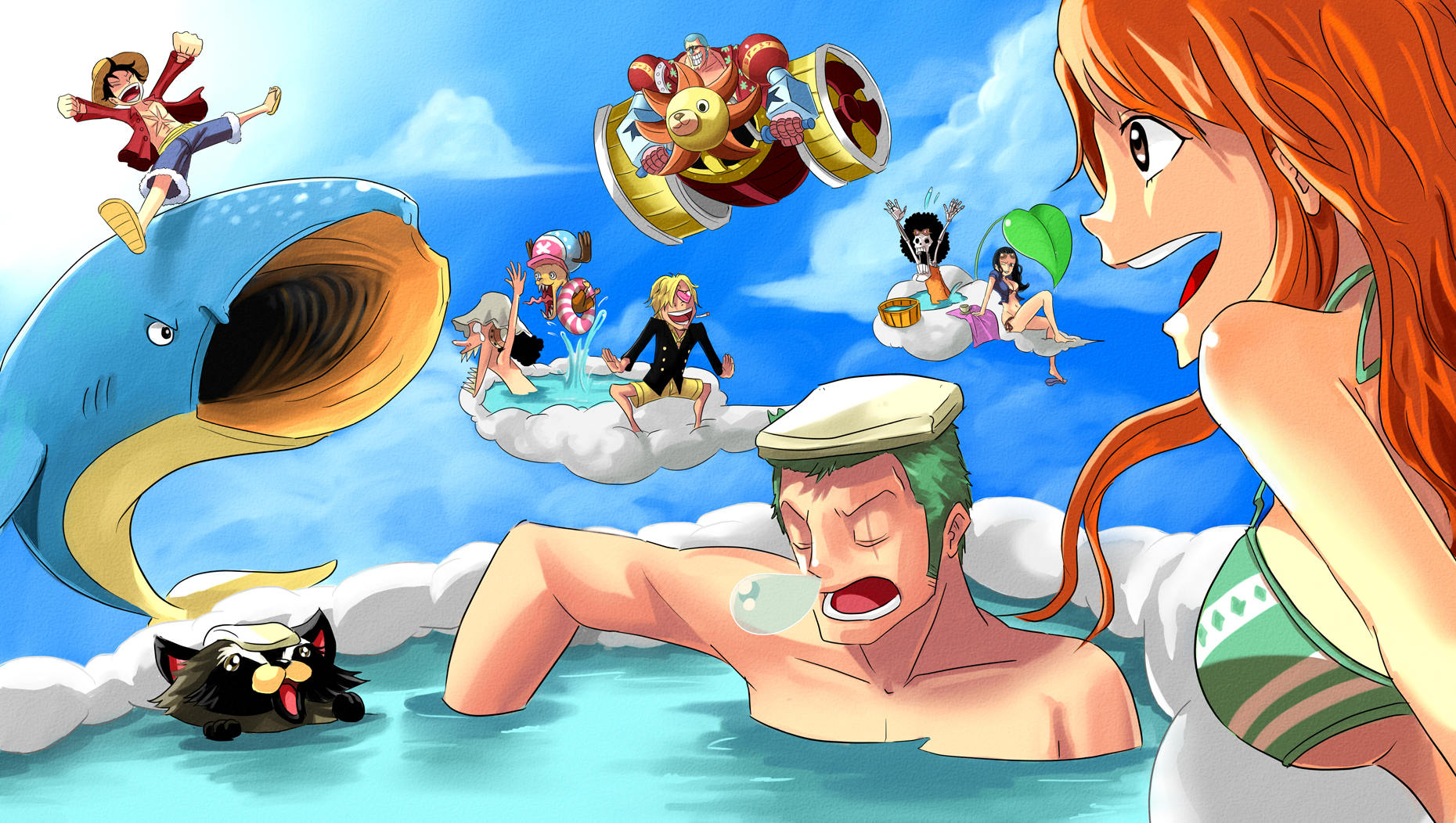 Tác phẩm nghệ thuật One Piece Cloud là một mong muốn của bất kỳ ai yêu thích series One Piece. Từng hạt mây cứ như nở ra trước mắt và đưa bạn vào một khoảng khắc tuyệt vời trong trí tưởng tượng của mình.