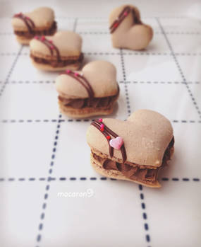 Heart Macarons