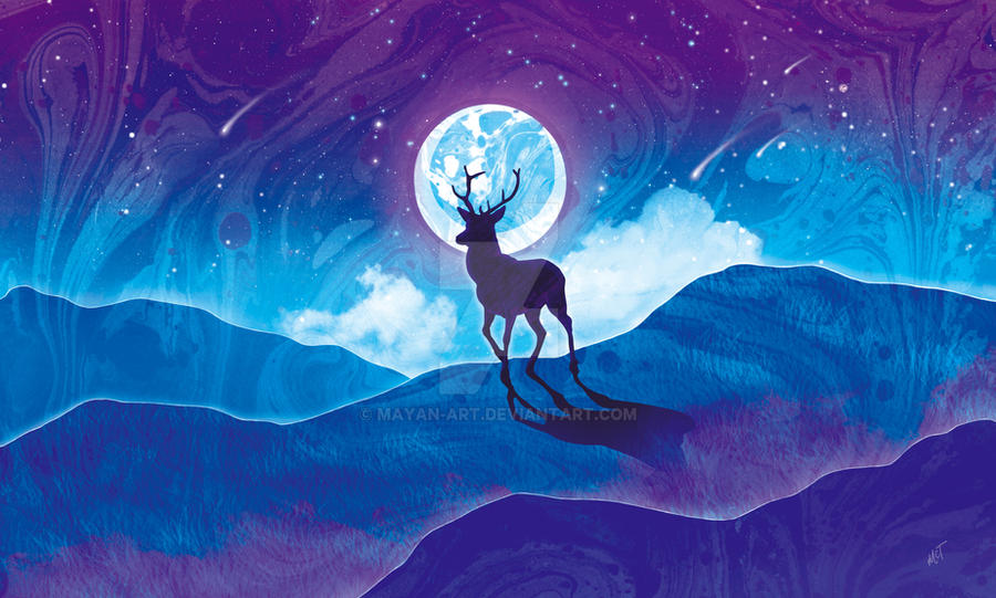 Moonlit Stag